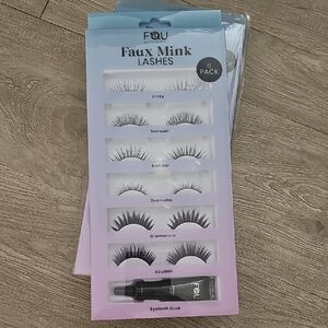 Faux Mink Lashes 6-Pack - Black